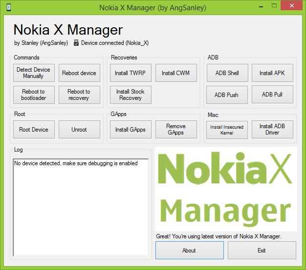Nokia X Manager